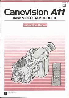 Canon A 11 manual. Camera Instructions.